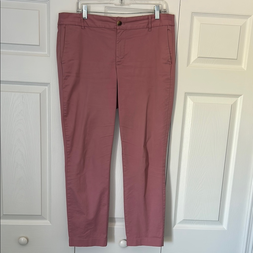J. Crew Dusty Rose Trousers Straight Leg Classic Design